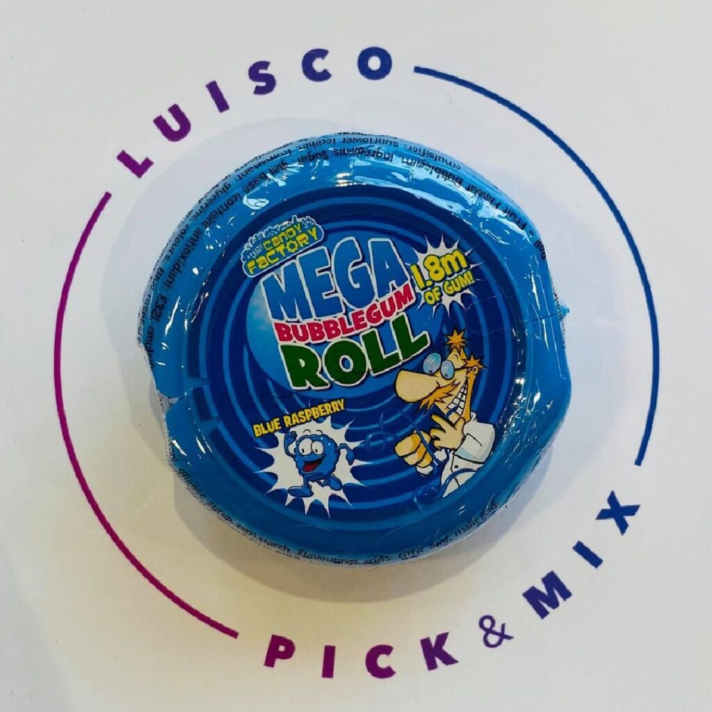 Mega Bubblegum Roll - Blue Raspberry | Luisco Chocolate