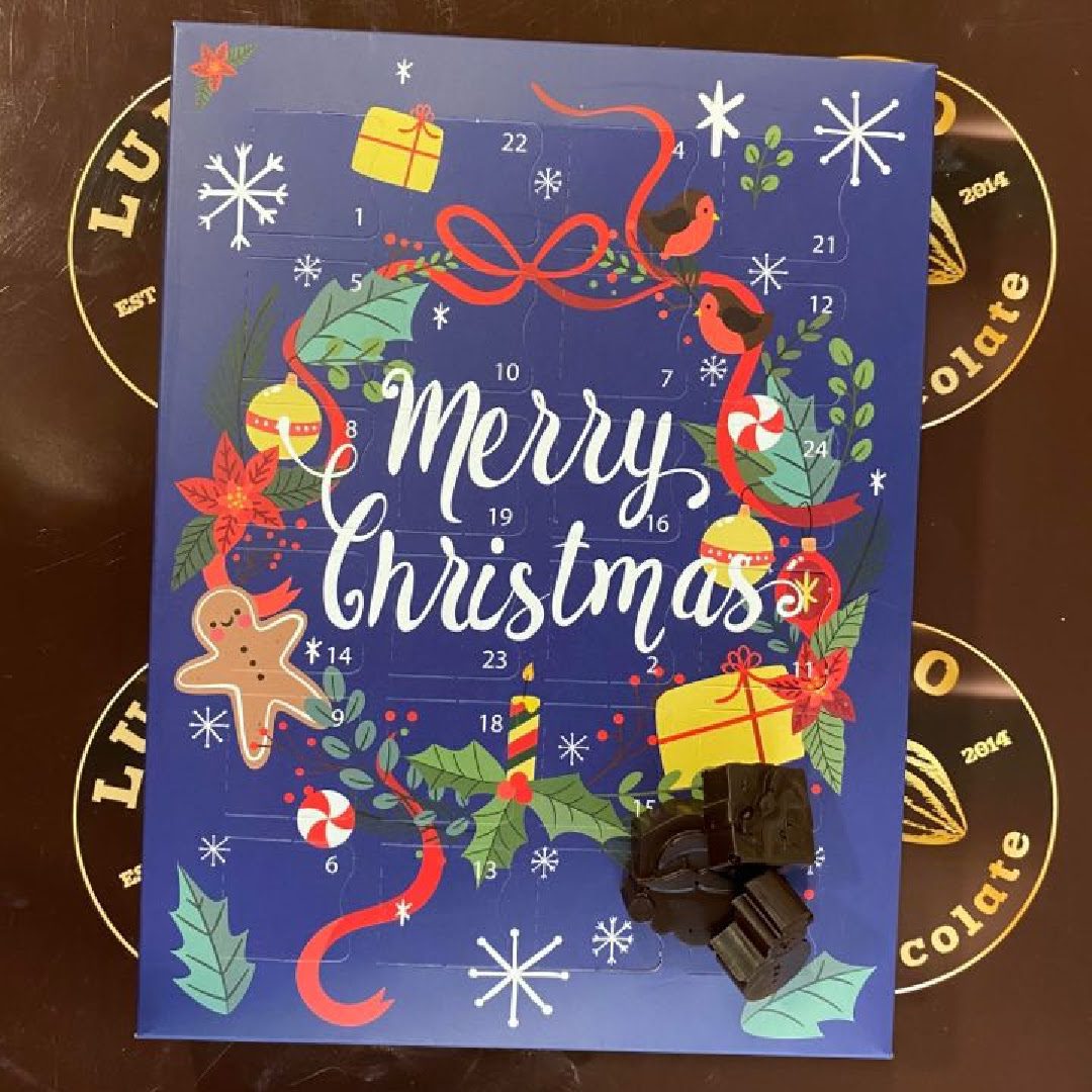 Advent Calendar Dark Chocolate (Vegan/Dairy Free) Luisco Chocolate